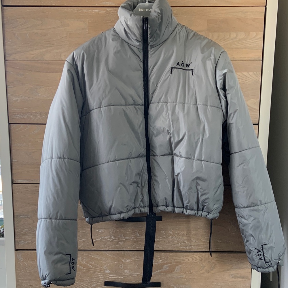 A-COLD-WALL* Light Gray Puffer Jacket - Picture 2 of 6